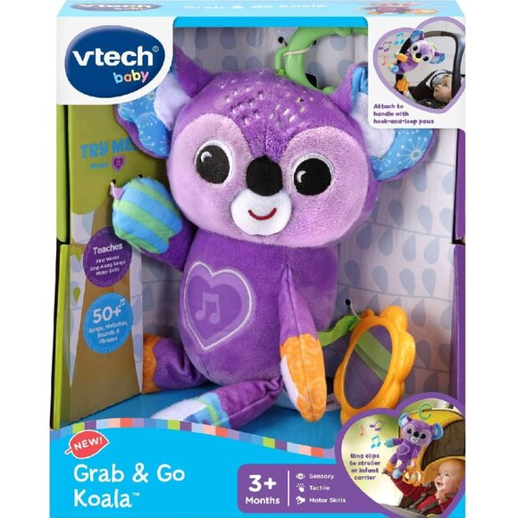 Brand New 🐨 VTech Grab & Go Koala (English Version) 🎵👶3-24 months - Picture 1 of 11